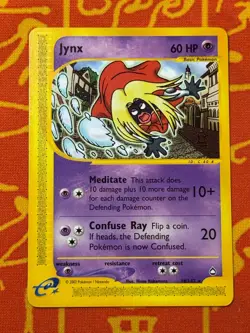 POKEMON TCG JYNX 18/147 NON HOLO RARE EXCELLENT AQUAPOLIS - Image 1