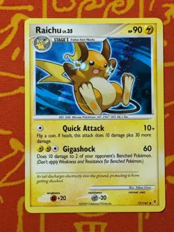 POKEMON TCG RAICHU 77/147 NON HOLO UNCOMMON LIGHT PLAY SUPREME VICTORS - Image 1