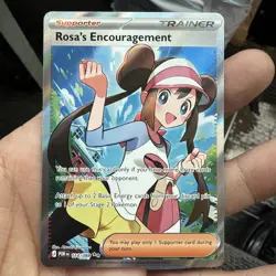 English Pokemon Perfect Order Rosa’s Encouragement Full Art #3 (114/088). - Image 1