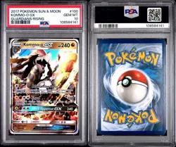 2017 POKEMON SUN & MOON GUARDIANS RISING #100 KOMMO-O GX PSA 10 - Image 2