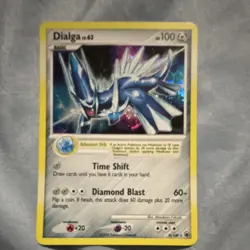Pokemon Dialga Majestic Dawn 4/100 Holo Rare English TCG 100 HP Basic 2008 - Image 1