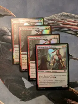 MTG Burning Tree Emissary (X4 Foil) - 2X2 - NM - Image 1