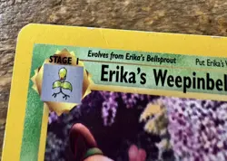 2000 Pokemon Gym Heroes Erika's Weepinbell Uncommon 48/132 MP Condition VINTAGE - Image 2
