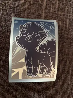 60 X Pokemon TCG Card Sleeve Vulpix Silver Trainer Box Game NEW Official - Image 1