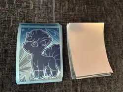 60 X Pokemon TCG Card Sleeve Vulpix Silver Trainer Box Game NEW Official - Image 2
