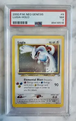 Pokemon 2000 Neo Genesis Lugia 🌊 PSA 7 Holo - Image 1