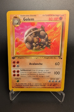 Golem - Fossil 1st Edition 36/62 - Pokemon TCG (WOTC) - MP - Image 1