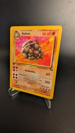Golem - Fossil 1st Edition 36/62 - Pokemon TCG (WOTC) - MP - Image 2