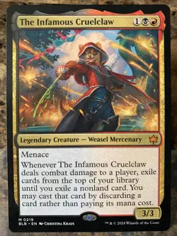 MTG TCG Foundations The Infamous Cruelclaw 0219 Regular Mythic - Image 1