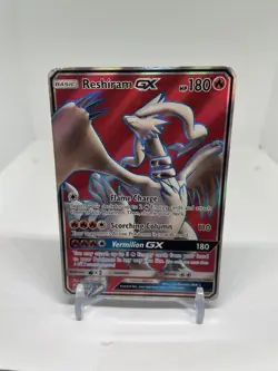 Reshiram GX - 65/70 [Dragon Majesty] Pokemon TCG - FULL ART ULTRA RARE - HP - Image 1