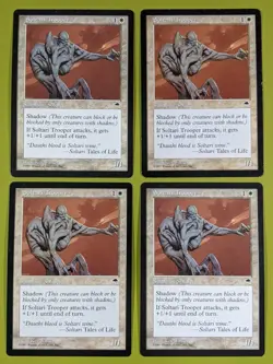 Soltari Trooper x4 Tempest 4x Playset Magic the Gathering MTG - Image 1