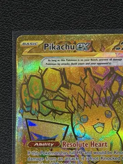 Pikachu ex 179/131 Hyper Rare Gold Pokemon Prismatic Evolutions English NM - Image 5
