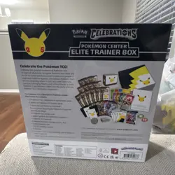 Pokemon Celebrations Elite Trainer Box Pokemon Center Pikachu Greninja TCG Box - Image 2