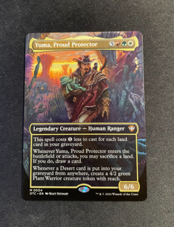 MTG Yuma, Proud Protector (Borderless), NM-Mint, (OTC #0004) Regular - Image 1