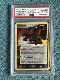 Umbreon - 17/17 - Celebrations - Classic Collection - Pokemon Card - PSA 10 - Image 1