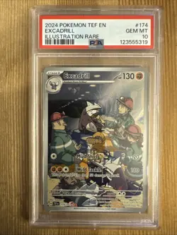 Excadrill 174/162 - Illustration Rare Pokemon Temporal Forces PSA 10 - Image 1