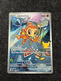Pokemon TCG Chimchar 041 First Partner Illustration Black Star Promo NM - Image 1