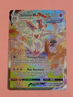 BEAUTIFUL COPY Pokemon Evolving Skies Sylveon VMAX 212/203 Alt Art Secret Rare - Image 1