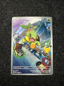Pokemon Turtwig 040 - First Partners Black Star Promo - Full Art Holo - Mint - Image 1