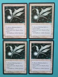 Magic the Gathering MTG Ice Age BLINKING SPIRIT X 4 LP/EX R 1995 Nice! - Image 1