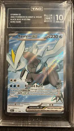 Kyurem EX 157/086 Sv: Black Bolt Ultra Rare Holo TAG Graded 10 Pokemon TCG - Image 2