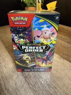 Pokemon Perfect Order Booster Bundle 6 Packs Sealed (Minor Seal Tear) - Image 1