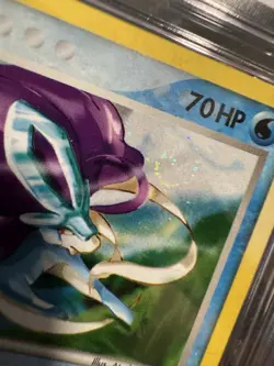 SUICUNE POKEMON 2005 BLACK STAR PROMO -30 HOLO POP 9 *WITH SWIRL* - Image 2