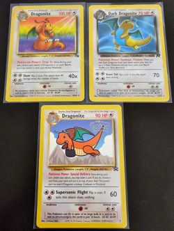 Pokemon TCG Dragonite Rare/Promo Lot x3 #19/22/5 Fossil/Team Rocket/Promo Set LP - Image 1