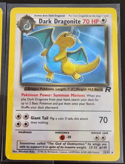 Pokemon TCG Dragonite Rare/Promo Lot x3 #19/22/5 Fossil/Team Rocket/Promo Set LP - Image 3