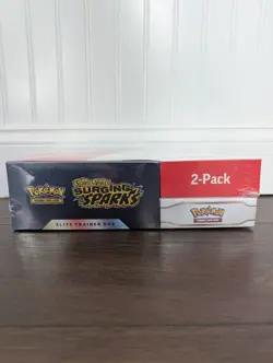 Pokemon Surging Sparks ETB & Booster Bundle Costco 2-Pack Sealed *In Hand* - Image 3