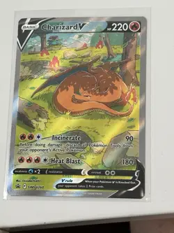 Pokemon TCG 2022 Charizard V Crown Zenith SWSH260 NM Condition - Image 1