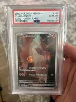 PSA 10 Charmander 168/165 Pokemon 151 Illustration Rare - Image 2