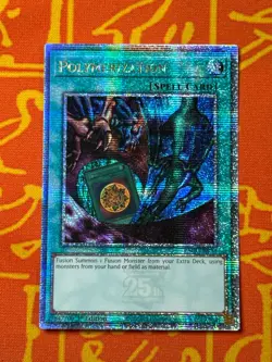 YUGIOH POLYMERIZATION QUARTER CENTURY SECRET RARE RA03-EN051 - Image 1