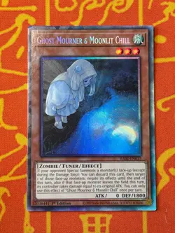 YUGIOH GHOST MOURNER & MOONLIT CHILL COLLECTORS RARE EXC RA02-EN015 - Image 1
