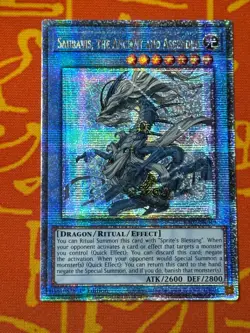 YUGIOH SAURAVIS, THE ANCIENT AND ASCENDED QUARTER CENTURY SECRET RARE RA02-EN019 - Image 1