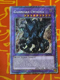 YUGIOH GUARDIAN CHIMERA PLATINUM SECRET RARE 1ST NM RA02-EN023 - Image 1
