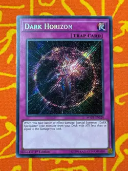 YUGIOH DARK HORIZON SECRET RARE 1ST EDITION EXC MVP1-ENS26 - Image 1
