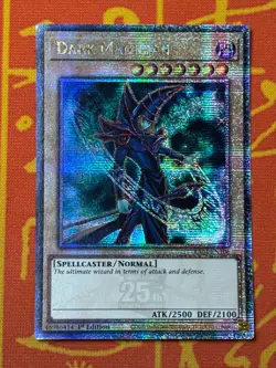 YUGIOH DARK MAGICIAN QUARTER CENTURY SECRET RARE NM RA04-EN106 - Image 1