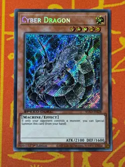 YUGIOH CYBER DRAGON SECRET RARE 1ST NM SGX3-ENI28 SPEED DUEL ALTERNATE ART ZANE - Image 1