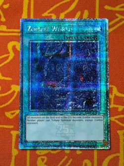 YUGIOH ZOMBIE WORLD QUARTER CENTURY SECRET RARE RA03-EN205 - Image 1