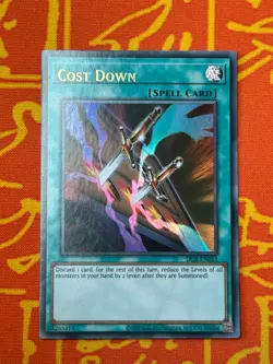 YUGIOH COST DOWN ULTRA RARE NEAR MINT DCR-EN053 25TH ANNIVERSARY - Image 1