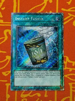 YUGIOH INSTANT FUSION PLATINUM SECRET RARE 1ST NM RA03-EN171 - Image 1