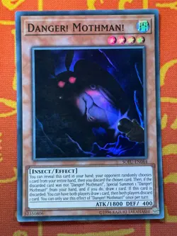YUGIOH DANGER! MOTHMAN! SUPER RARE EXCELLENT SOFU-EN084 - Image 1