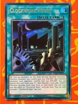 YUGIOH CLOCKWORK NIGHT ULTRA RARE 1ST NM RA03-EN071 - Image 1