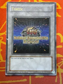 YUGIOH NATIONAL CHAMPIONSHIP 2009 ULTRA RARE TOKEN HEAVY PLAY TKN4-EN001 - Image 1