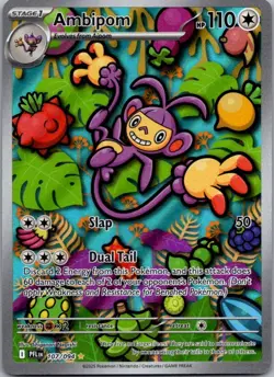 Ambipom Illustration Rare ME02: Phantasmal Flames 107/094 NM - Image 1