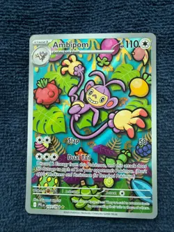 Ambipom 107/094 Phantasmal Flames Pokemon NM Pack FRESH - Image 1
