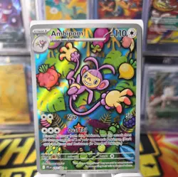 AMBIPOM 107/094 ILLUSTRATION RARE PHANTASMAL FLAMES POKEMON HOLO NM/M - Image 1