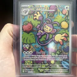 Ambipom 107/094 Illustration Rare Phantasmal Flames Pokemon NM - Image 1
