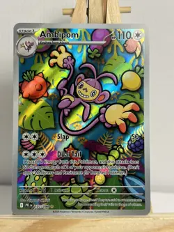Ambipom 107/094 Illustration Rare Phantasmal Flames Pokemon NM - Image 1